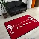 Kırmızı zeminli beyaz logolu paspas P4534 Kırmızı zeminli beyaz logolu paspas P4534