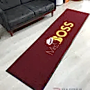 Bordo zeminli sarı logolu paspas P4932 Bordo zeminli sarı logolu paspas P4932