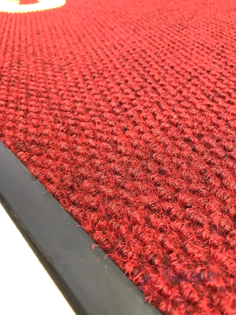 Bordo zeminli sarı logolu paspas P4932 Bordo zeminli sarı logolu paspas P4932