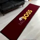 Bordo zeminli sarı logolu paspas P4932 Bordo zeminli sarı logolu paspas P4932