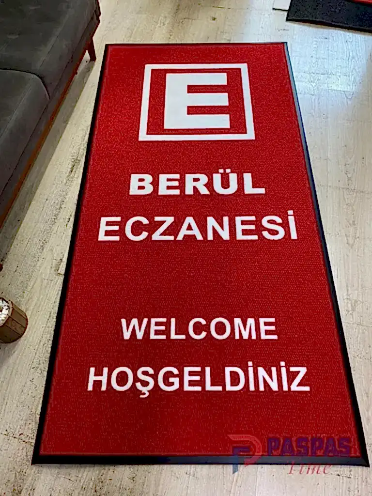 Eczanelere Özel Logolu Paspas